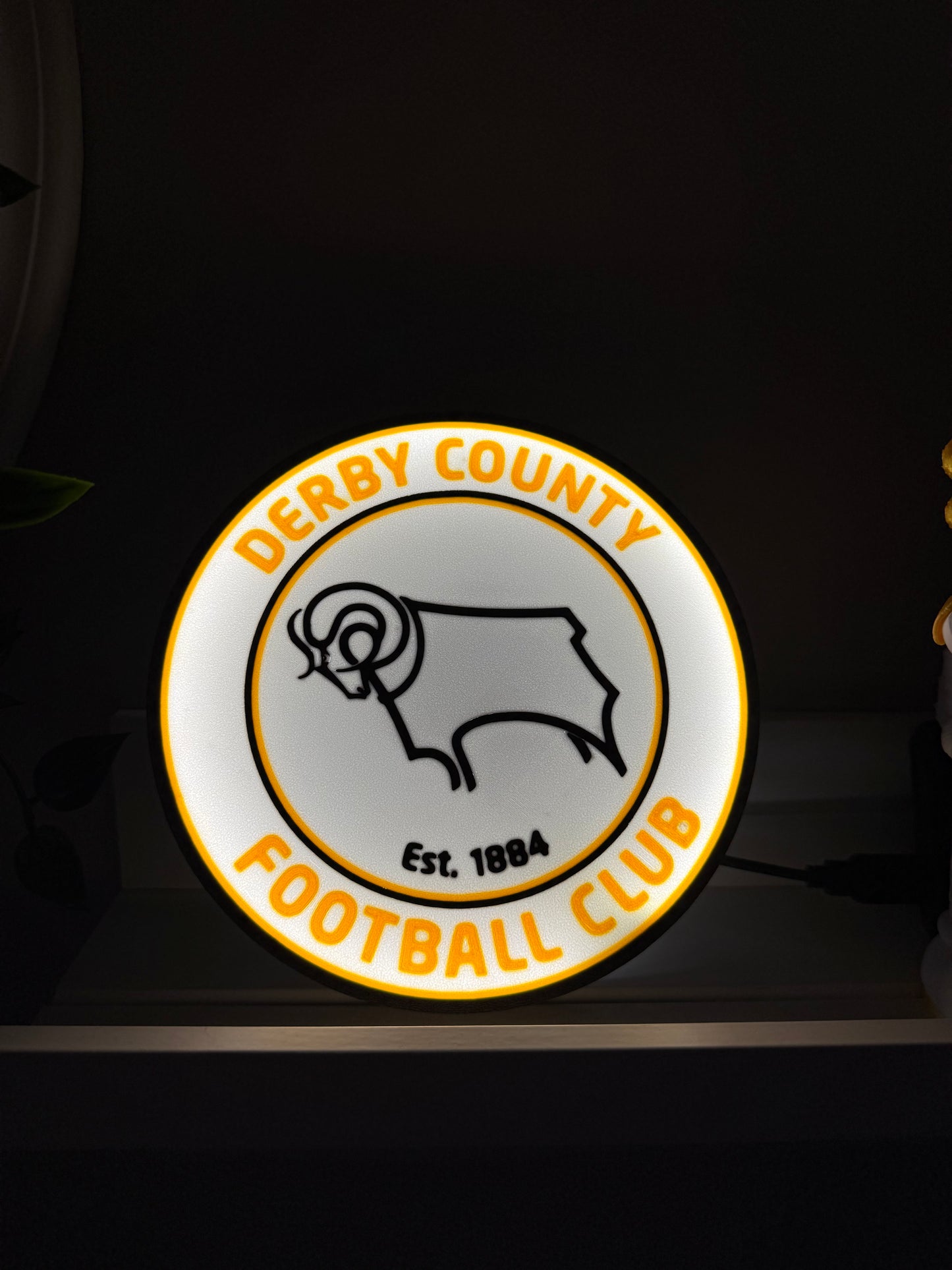 Derby County FC 7” usb lightbox