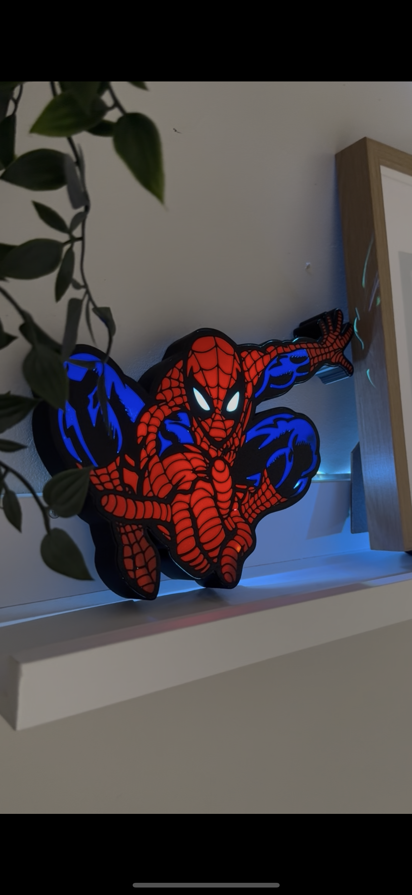 Spider-Man lightbox 10” with remote rgb
