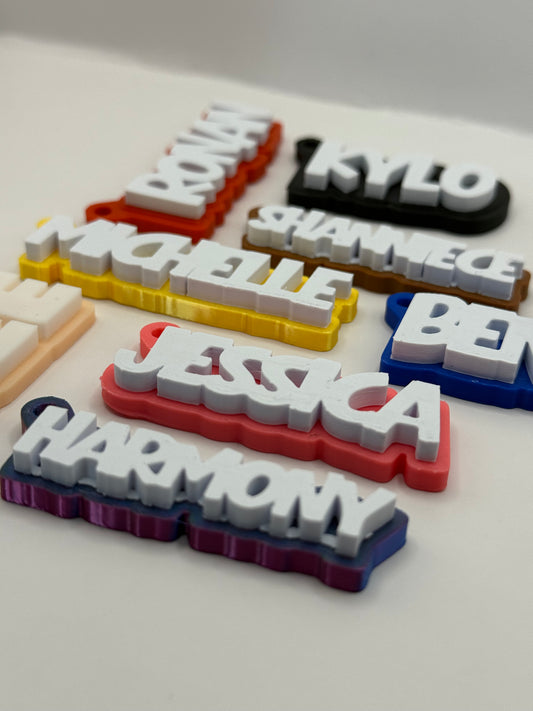 3d custom name tag keychain suitcase tag