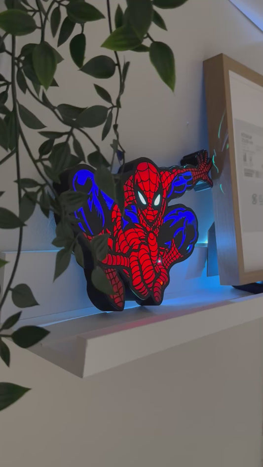 Spider-Man lightbox 10” with remote rgb