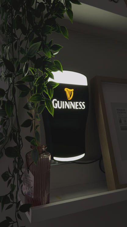 Pint of Guinness led lightbox