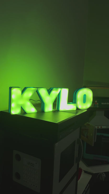 Custom 3D LED Name signs